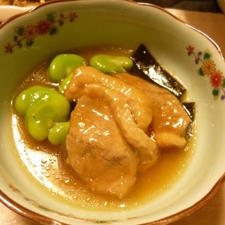 合鴨とそら豆の治部煮